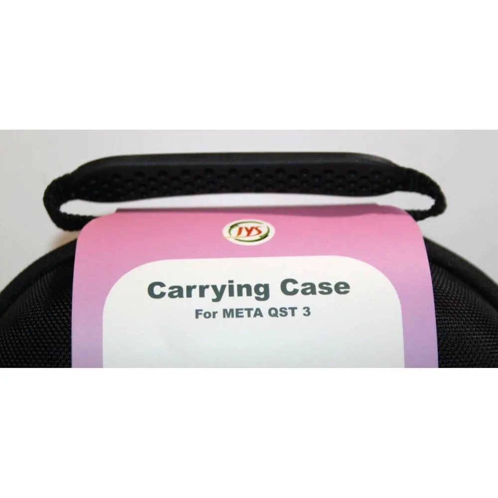 JYS Black Hard Carry Case Meta Quest 3 VR Headset Controller Storage Travel Bag